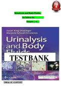 Test Bank for Urinalysis and Body Fluids 7th Edition by Strasinger &vert; Verified Chapter's 1 - 17 &vert; Complete Newest Version&NewLine;