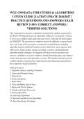 WGU C949 DATA STRUCTURES & ALGORITHMS&NewLine;I STUDY GUIDE &vert; LATEST UPDATE 2026&sol;2027 &vert;&NewLine;PRACTICE QUESTIONS AND ANSWERS &vert; EXAM&NewLine;REVIEW &vert; 100&percnt; CORRECT ANSWERS &vert;&NewLine;VERIFIED SOLUTIONS&NewLine;