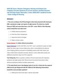 NUR 265 Exam 4 Review&colon; Emergency Nursing and Patient Care Complete Accurate Questions & Correct Answers &lpar;Verified Answers&rpar; and Full Deep Expert Rationales &vert; Latest &lpar;2026&sol;2027&rpar; Updated Version &ndash; Galen College Of Nursing