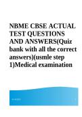 NBME CBSE Practice Test Questions & Answers &vert; USMLE Step 1 Medical Study Guide