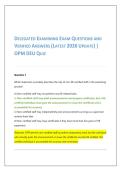 DELEGATED EXAMINING EXAM QUESTIONS AND VERIFIED ANSWERS &lpar;LATEST 2026 UPDATE&rpar; &vert; OPM DEU QUIZ