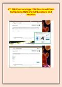 ATI PN Pharmacology 2026 Proctored Exam Comprising NGN and All Questions and Answers