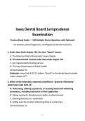 Iowa Dental Board Jurisprudence Examination