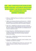 PHR - HRCI CERTIFICATION EXAM STUDY &NewLine;GUIDE 2026&sol;2027 ACCURATE QUESTIONS &NewLine;WITH CORRECT DETAILED SOLUTIONS &vert;&vert; &NewLine;100&percnt; GUARANTEED PASS &NewLine;<NEWEST VERSION> 