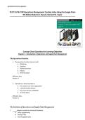 Practice Quiz for Operations Management 9th Edition Russell & Taylor&colon; Complete Concept Check Questions with Answer Key by &lbrack;Author Name&rsqb;