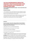 VATI PN COMPREHENSIVE PREDICTOR 2026&sol;2027 &vert; PRACTICE QUESTIONS & NGN CASE SCENARIOS WITH ANSWERS &vert; PN NURSING EXAM PREP