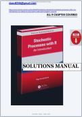 Solutions Manual&colon; For Stochastic Processes with R an Introduction &lpar;1st Edition&rpar; - Graded A&plus; Comprehensive Exam Prep