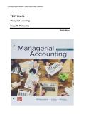 Managerial Accounting 5th Edition Whitecotton Exam Guide by Stacey Whitecotton &ndash; Ultimate Test Bank with Practice Questions&comma; Chapter Summaries & Detailed Answers