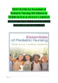 Essentials of Pediatric Nursing 5th Edition by Terri Kyle Test Bank &vert; Study Guide & Practice Questions