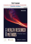 Test Bank Introduction to Health Research Methods 3rd Edition Kathryn Jacobsen