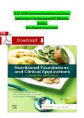 TEST BANK For Nutritional Foundations and Clinical Applications A Nursing Approach&comma; 8th Edition questions & answers with rationale&rpar; test bank latest update 100&percnt; veri&filig;ed answers&vert; graded a&plus; Chapter 1 - 20 Complete&NewLine;