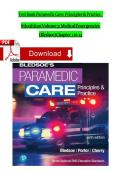 Test Bank for Paramedic Care - Principles & Practice ED&period;6 Volume 1-5 by ED&period;6 Volume 1-5COMPLETE&comma; Elaborated and Latest Test Bank &period; ALL Chapters Included - Reviewed&sol;Updated 2025 5&ast; Rated&NewLine;