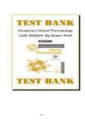 Test Bank for Roach&rsquo;s Introductory Clinical Pharmacology 12th Edition by Susan M&period; Ford