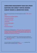 AGRIBUSINESS MANAGEMENT EXAM 2026 UPDATE&NewLine;QUESTIONS AND CORRECT VERIFIED ANSWERS&NewLine;ALREADY GRADED A&plus; &lpar;BRAND NEW VISION&rpar;