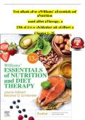 ESSENTIALS OF NUTRITION AND DIET THERAPY&comma; 12TH EDITION-Test Bank