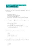 NHCO PHLEBOTOMY EXAM WITH CORRECT ANSWERS &sol;GRADED A&plus; &sol;GUARANTEED PASS
