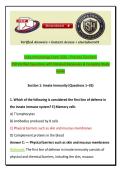 Kuby Immunology Exam 2026 &ndash; Practice Test Bank &vert; 250 Verified Questions with Detailed Rationales & Complete Study Guide