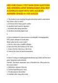 MED SURG EXAM 2 TEST BANK EXAM QUESTIONS AND ANSWERS LATEST DOWNLOADED 2026&sol;2027 A COMPLETE EXAM WITH 100&percnt; ACCURATE ANSWERS GRADED A&plus; FOR SUCCESS