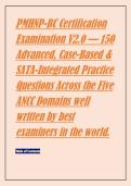 PMHNP-BC Certification &NewLine;Examination V2&period;0 &mdash; 150 &NewLine;Advanced&comma; Case-Based & &NewLine;SATA-Integrated Practice &NewLine;Questions Across the Five &NewLine;ANCC Domains well &NewLine;written by best &NewLine;examiners in the world&period;