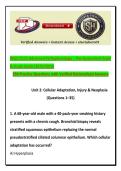 WGU D115 Advanced Pathophysiology &ndash; Pre-Assessment Exam & Study Guide &lpar;2025&sol;2026&rpar; &vert; 250 Practice Questions with Verified Rationalized Answers