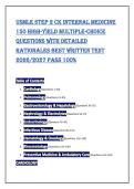 USMLE StEp 2 CK IntErnaL MEdICInE &NewLine;150 HIgH-YIELd MULtIpLE-CHoICE &NewLine;QUEStIonS wItH dEtaILEd &NewLine;ratIonaLES bESt wrIttEn tESt &NewLine;2026&sol;2027 paSS 100&percnt;