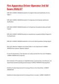 Fire Apparatus Driver-Operator 3rd Ed Exam 2026&sol;27