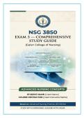 NSG 3850 Exam 3 Study Guide 2026 &vert; Comprehensive Nursing Exam Review &vert; Galen College of Nursing