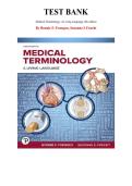 Test Bank for Medical Terminology&colon; A Living Language&comma; 8th edition by Bonnie Fremgen&comma; Suzanne Frucht&comma; Chapter 1-14 &vert; All Chapters