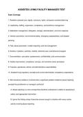 ASSISTED LIVING FACILITY MANAGER TEST EXAM QUESTIONS AND CORRECT VERIFIED SOLUTIONS LATEST UPDATE THIS YEAR &ndash; JUST RELEASED&period;pdf&NewLine;&NewLine;