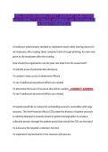 WGU D514 OA EXAM LATEST 2026&sol;2027 QUESTIONS &NewLine;and CORRECT DETAILED ANSWERS with RATIONALES &NewLine;ALREADY GRADED A&plus; 