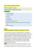 Latest 2026&sol;2027 HCCA CHC Study Package  Certified in Healthcare Compliance &lpar;CHC&rpar; All covered A&plus;