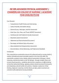 NR 509 MIDTERM EXAM &ndash; CHAMBERLAIN ADVANCED PHYSICAL ASSESSMENT &ndash; 2026 &rsqb; ACTUAL QUESTIONS AND CORRECT ANSWERS &lpar;VERIFIED ANSWERS&rpar; PLUS RATIONALES 2026 Q&A &vert; INSTANT DOWNLOAD PDF&period;