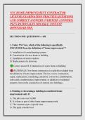 NYC HOME IMPROVEMENT CONTRACTOR &NewLine;LICENSE EXAMINATION PRACTICE QUESTIONS &NewLine;AND CORRECT ANSWERS &lpar;VERIFIED ANSWERS&rpar; &NewLine;PLUS RATIONALES 2026 Q&A &vert; INSTANT &NewLine;DOWNLOAD PDF&period;