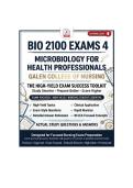 BIO 2100 Exams 1&comma; 2&comma; 3 & 4 Microbiology for Health Professionals Galen College of Nursing Exam Prep&comma; Q&A & Study Guide 2026&sol;2027 Edition