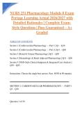 NURS 251 Pharmacology Module 8 Exam Portage Learning Actual 2026&sol;2027 with Detailed Rationales &vert; Complete Exam-Style Questions &vert; Pass Guaranteed &ndash; A&plus; Graded&NewLine;&NewLine;