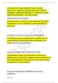 WCU NURS 110 FINAL NEWEST EXAM 45 WITH &NewLine;COMPLETE COMPLETE QUESTIONS AND CORRECT &NewLine;ANSWERS &vert;VERIFIED&sol;&sol;GRADED A&plus;&sol;&sol; NEWEST EXAM &vert; &NewLine;VERIFIED ANSWERS &vert; JUST RELEASED