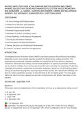 AIR FORCE WAPS STUDY GUIDE ACTUAL EXAM AND PRACTICE QUESTIONS AND CORRECT&NewLine;ANSWERS 2026&sol;2027&vert; 100&percnt; SOLVED AND GUARANTEED SUCCESS FOR ENLISTED PROMOTION &NewLine;PASS GUARANTEED - A&plus; GRADED &ndash; QUESTIONS AND ANSWERS &vert; VERIFIED AND WELL DETAILED&NewLine;ANSWERS &vert; PLUS RATI
