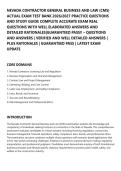 NEVADA CONTRACTOR GENERAL BUSINESS AND LAW &lpar;CMS&rpar;&NewLine;ACTUAL EXAM TEST BANK 2026&sol;2027 PRACTICE QUESTIONS&NewLine;AND STUDY GUIDE COMPLETE ACCURATE EXAM REAL&NewLine;QUESTIONS WITH WELL ELABORATED ANSWERS AND&NewLine;DETAILED RATIONALES&vert;GUARANTEED PASS&excl;&excl; &ndash; QUESTIONS&NewLine;AND ANSWERS &vert;