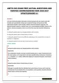 ABPTS OCS EXAM PREP &vert;ACTUAL QUESTIONS AND &NewLine;VERIFIED ANSWERS&vert;BRAND NEW 2026-2027 &NewLine;UPDATE&vert;GRADED A&plus; 