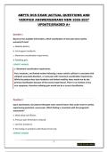 ABPTS OCS EXAM &vert;ACTUAL QUESTIONS AND &NewLine;VERIFIED ANSWERS&vert;BRAND NEW 2026-2027 &NewLine;UPDATE&vert;GRADED A&plus; 