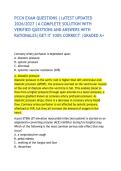 PCCN EXAM QUESTIONS &vert;LATEST UPDATED 2026&sol;2027 &vert;A COMPLETE SOLUTION WITH VERIFIED QUESTIONS AND ANSWERS WITH RATIONALES&vert;GET IT 100&percnt; CORRECT &vert;GRADED A&plus; 