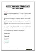 ABPTS OCS EXAM &vert;ACTUAL QUESTIONS AND &NewLine;VERIFIED ANSWERS&vert;BRAND NEW 2026-2027 &NewLine;UPDATE&vert;GRADED A&plus;
