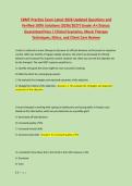 CBMT Practice Exam Latest 2026 Updated Questions and &NewLine;Verified 100&percnt; Solutions &lpar;2026&sol;2027&rpar; Grade&colon; A&plus;&vert;Status&colon; &NewLine;Guaranteed Pass &vert; Clinical Scenarios&comma; Music Therapy &NewLine;Techniques&comma; Ethics&comma; and Client Care Review