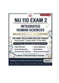 NU 110 Exam 1 & 2 Integrated Human Sciences Galen College of Nursing Exam Prep&comma; Q&A & Study Guide 2026&sol;2027 Edition