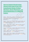 Advanced Applied Pathophysiology Ultimate Study Guide & Exam Prep &vert; Comprehensive Review of Cellular Alterations&comma; Disease Mechanisms&comma; and Clinical Manifestations for APRN & NP Students