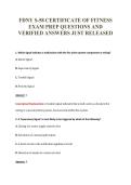 FDNY S-58 CERTIFICATE OF FITNESS&NewLine;EXAM PREP QUESTIONS AND&NewLine;VERIFIED ANSWERS JUST RELEASED
