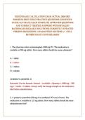 HESI DOSAGE CALCULATION EXAM ACTUAL 2026&sol;2027 PREMIUM HIGH YIELD PRACTICE QUESTIONS AND STUDY GUIDE ACCURATE EXAM COMPLETE APPROVED QUESTIONS AND CORRECT VERIFIED ANSWERS WITH DETAILED RATIONALES &lpar;RELIABLE SOLUTIONS&rpar; CURRENTLY UPDATED VERSION 2026 EDITION