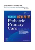 Test Bank - Burns' Pediatric Primary Care 8th Edition &comma;Chapter 1-43 Fully Covered by Dawn Lee Garzon PhD CPNP-PC PMHS FAANP FAAN &lpar;Editor&rpar;&comma; & 4 more 