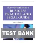 TEST BANK FOR Nurse Practitioner's Business Practice and Legal Guide 7th Edition by Carolyn Buppert latest edition 2024 ISBN&colon;9781284208542 COMPLETE GUIDE All CHAPTERS COVERED 100&percnt; VERIFIED A&plus; GRADE ASSURED&excl;&excl;&excl;&excl;&excl;