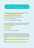 Exam 3 NSG 3500 newest prep test bank with 220 questions and correct answers&sol; NSG Nursing Practice Maternal Health Exam 3 Review Galen&sol; 2026-2027